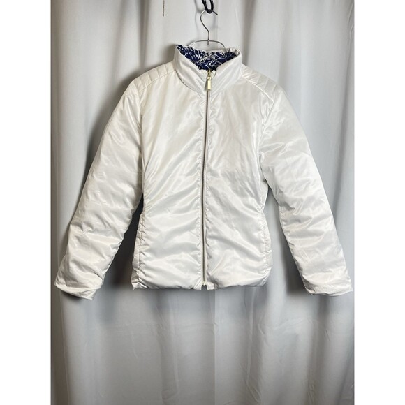 Lilly Pulitzer Marilee Reversible Puffer Jacket Sz 8 New - Picture 5 of 10
